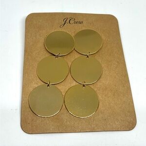J. Crew Disc Drop Earrings NWT